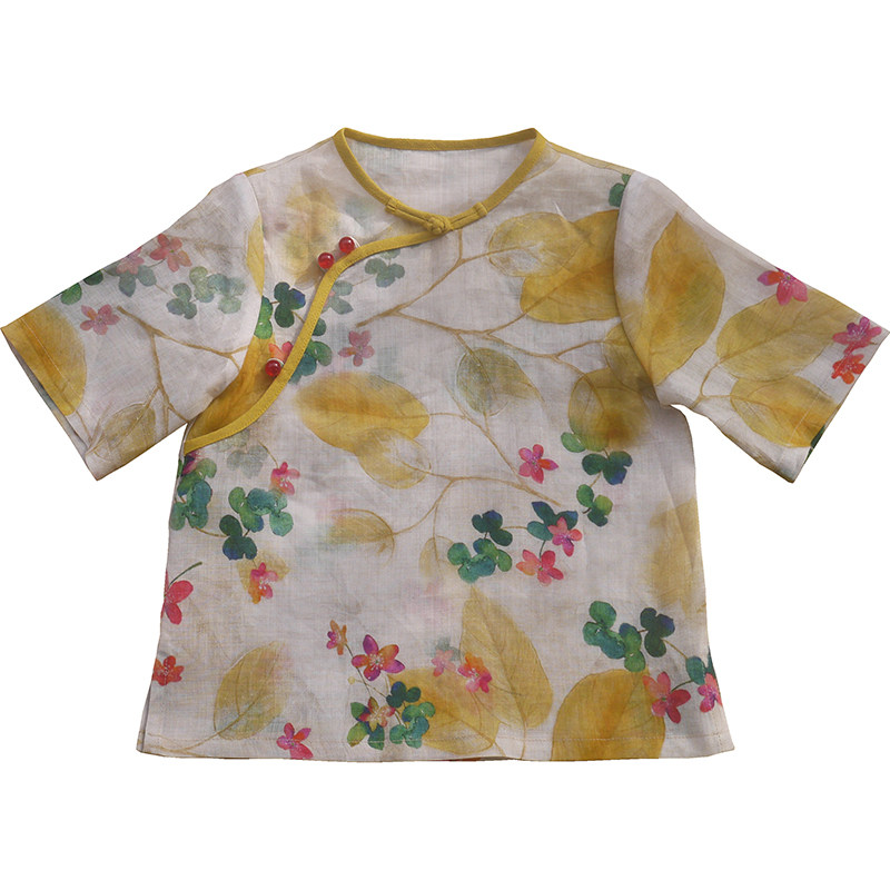 燕子手工童品屋夏装女童短袖旗袍