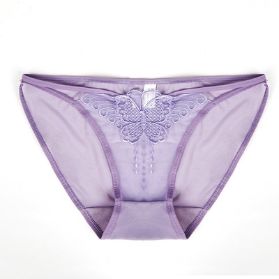 颜蓓薇2025新款蕾丝低腰三角裤