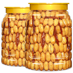 酒友鬼花生米500g罐装新货香辣花生米油炸去皮下酒菜休闲零食小吃