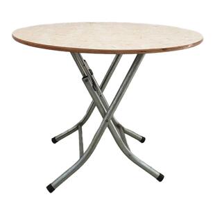 鱼珠牌防火板餐桌圆形方形隔热防潮合板桌子厨房大排档食床折叠桌