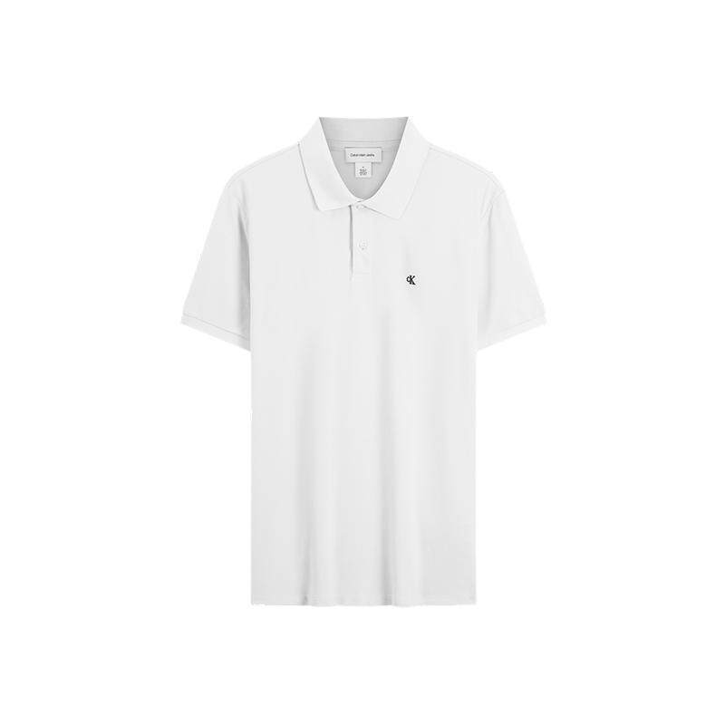 CK男士纯棉珠地网眼商务短袖POLO