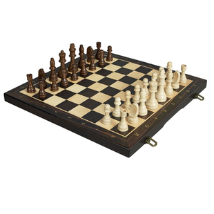 磁性实木国际象棋 高档便携礼盒装 成人儿童学生大号比赛专用棋盘