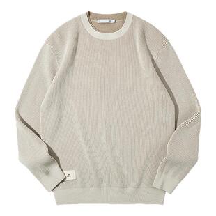 HLA/海澜之家亦心即为系列长袖针织衫25秋新假两件时尚打底毛衣男