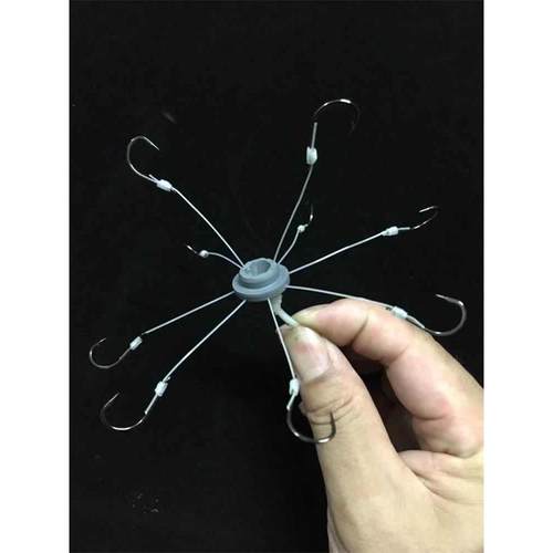 纯手工翻板鱼钩绑好套装翻版爆炸飞钩八爪丸世溪流海夕鲢鳙盘钩