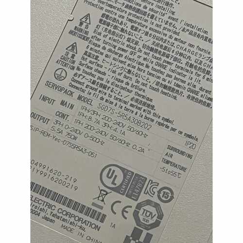议价安川伺服电机SGM7J08A7C6S驱动器SERVOPA维修
