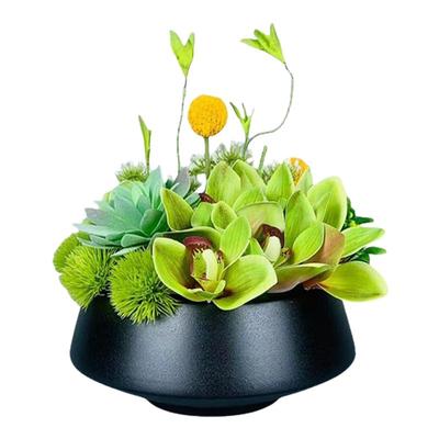 新中式仿真花假花餐桌花艺摆件