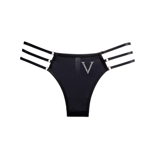 爱心芭比*性感冰丝绑带短裤女士2025新款时尚纯棉裆低腰三角内裤