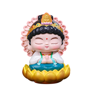 生肖八大守护神桌面摆件高档本命年办公室工位装饰品小佛菩萨摆件