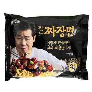 韩国八道料理大师李延福韩式炸酱面干拌面拉面方便面203g煮面