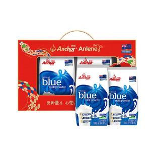 安佳高钙全脂奶粉1kg*2袋礼盒装学生成人中老年全家营养奶粉早餐