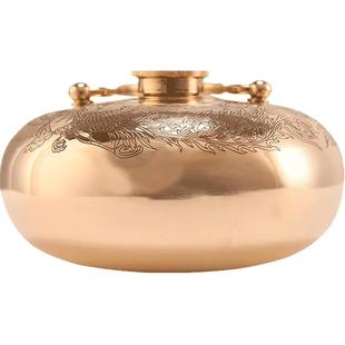 张小泉汤婆子铜制加厚注水热水袋暖手宝暖壶烫捂子大中小号