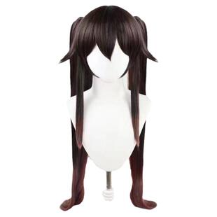 胡桃浠cos原神护法夜叉假发女生款现货长直发双马尾渐变祈本里香