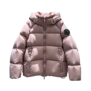 黑标空气层90白鸭绒羽绒服女2025冬日新品防风保暖立领连帽厚外套