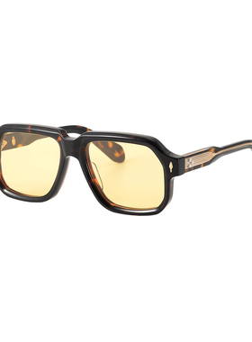 YOJIYA复古板材防紫外线墨镜