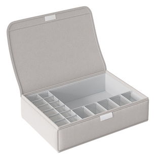 百草园内衣内裤袜子三合一收纳盒家用贴身衣物分格神器整理盒带盖