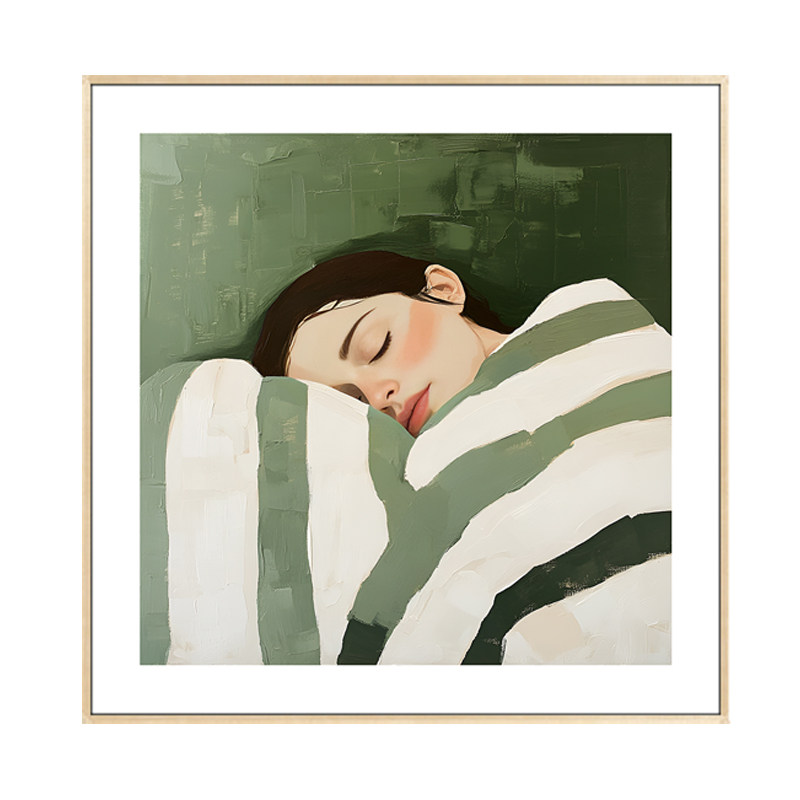 抽象人物装饰画治愈小众艺术挂画