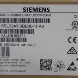 议价6SL3243-0BB30-1FA0西门子变频器G120控制单元6SL32430BB301F