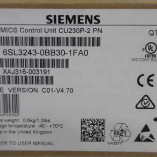 议价6SL3243-0BB30-1FA0西门子变频器G120控制单元6SL32430BB301F