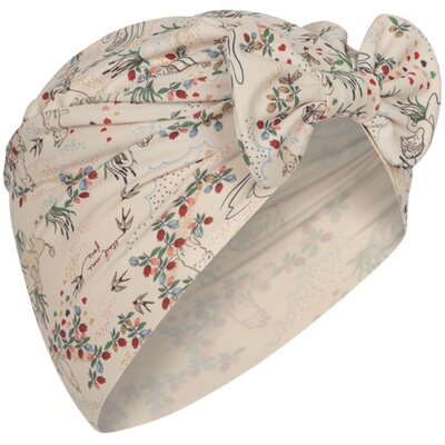 5Z Little家丹麦Konges slojd SS24女宝花边连体泳衣泳帽泳鞋