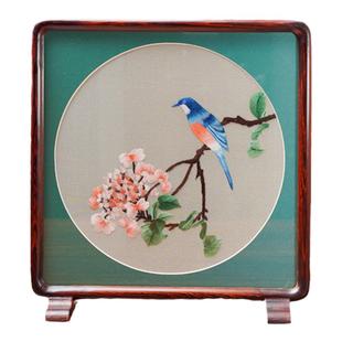 苏绣摆件苏州双面绣刺绣台屏新中式古风桌面中国风特色礼品送老外