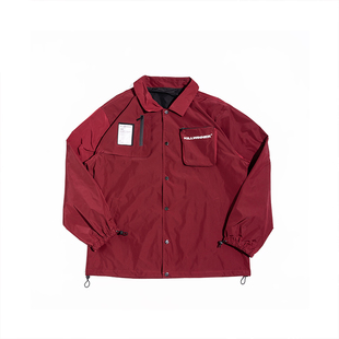 killwinner潮牌回到未来双色夹克男女情侣宽松潮嘻哈外套骨翼龙