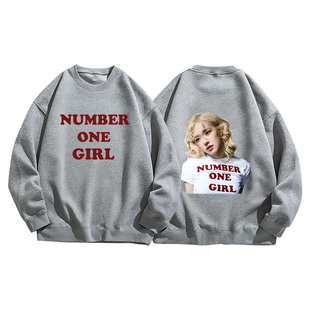 Blackpink粉丝Rose应援NumberOneGirl周边重磅纯棉卫衣服男女同款