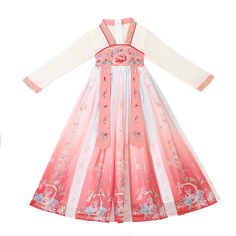 女童汉服唐装夏装超仙连衣裙