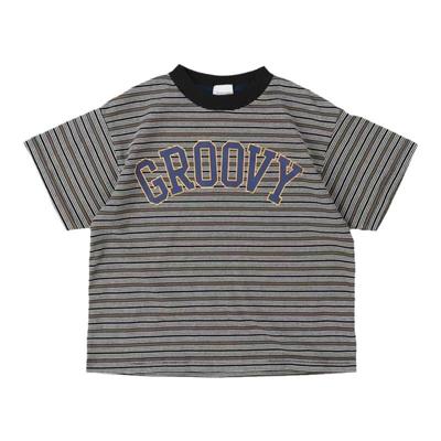 卡通条纹短裤连衣裙印花日系