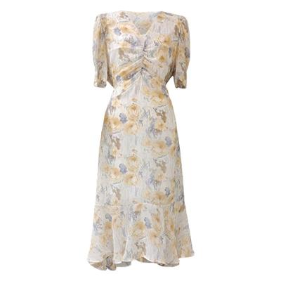 A字裙时尚印花清凉一夏连衣裙