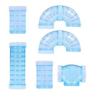 仓鼠管道金丝熊地下隧道玩具配件堵头透明通道连接管水管跑道迷宫