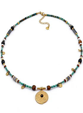 原创小众设计复古混搭长款项链