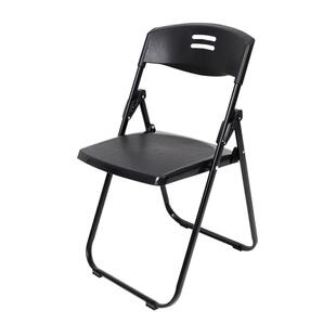 折叠椅塑料靠背会议活动会场椅钢塑折椅子现代简约培训可折叠凳子