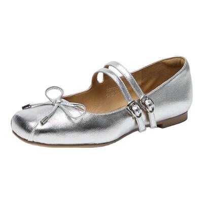 星期六【优质羊皮】玛丽珍女鞋2025春季新款法式气质芭蕾平底单鞋