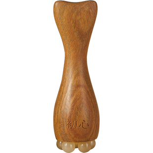 初心天然檀木羊角眼部按摩器眼周眼睛疲劳神器刮痧按摩多功能疏通