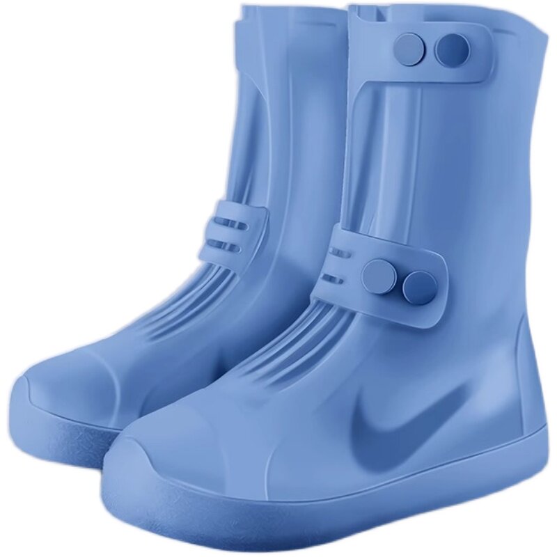 正雨硅胶高位防水鞋套加厚耐磨