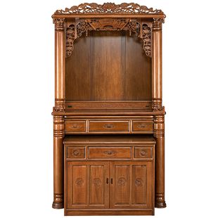 佛龛新中式立柜供台家用观音房子财神爷柜子供桌神龛神台供桌佛台