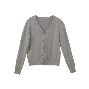 忘城H898座/秋日三部曲/2024早秋新款亚麻棉亲肤宽松v领针织开衫