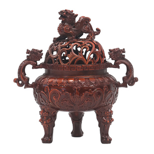 貔貅盘香塔香炉仿古檀香家用宣德炉室内沉香熏香器会所香薰炉摆件