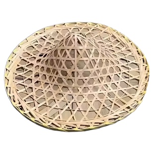 斗笠舞蹈道具踩春儿童民族舞手工竹编草帽子古风跳舞表演专用道具