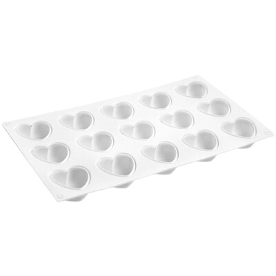 15连爱心形法式慕斯蛋糕硅胶模具