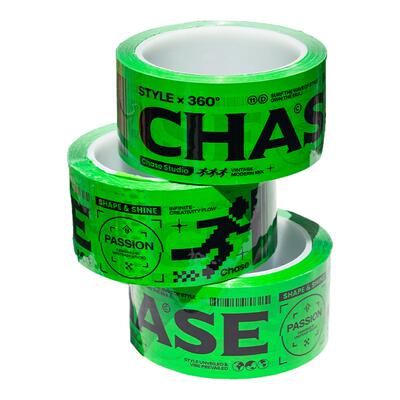 CHASE彩色胶带装饰打包封箱带50m