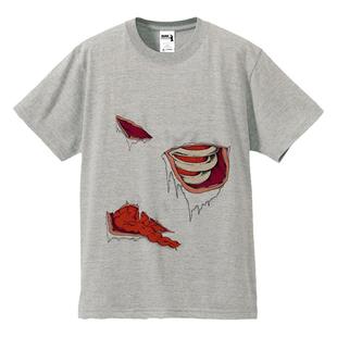 恶搞扮演3D丧尸 生化危机 行尸走肉美剧电影染印纯棉短袖T恤男女