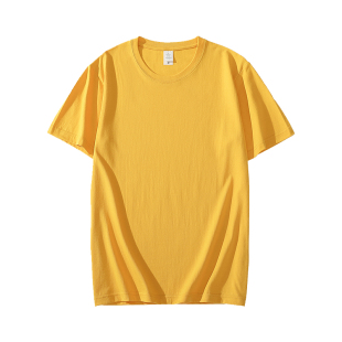 夏季餐饮烧烤饭店服务员纯棉短袖T恤团队工作服衣服定制logo印字