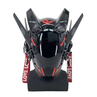 赛博朋克面具铁血战士头盔cosplay面罩机能风科技感全脸头套蹦迪