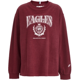 SEASON HIGH秋冬NFL联名精致刺绣舒适时尚出街休闲风圆领卫衣女装