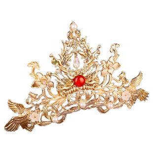 汉服古风明制配饰古装百搭敦煌舞蹈演出头饰唐风富贵发冠飞天头冠