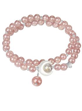 【自营】daisy beauty公主风草莓晶手串女时尚百搭简约叠戴手链女