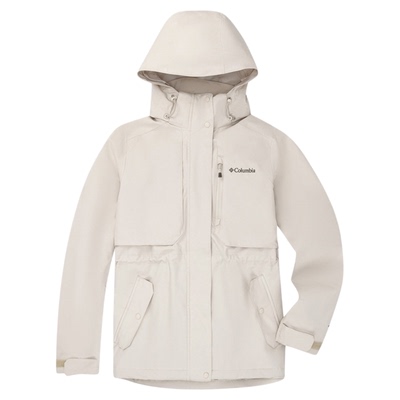 哥伦比亚户外冲锋衣女26春季新款银点热能防风防水连帽外套XR3853