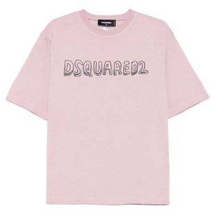 DSQUARED2/D2次方 男士棉质圆领短袖T恤