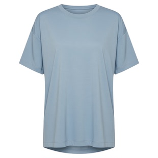 Lorna Jane 春宽松慵懒风T恤女Rib休闲Oversized螺纹圆领运动上衣